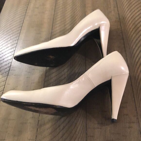 Charles Jordan Leather Semi Point Pumps Made in France 🇫🇷 4” heel SEXY! - Picture 14 of 17